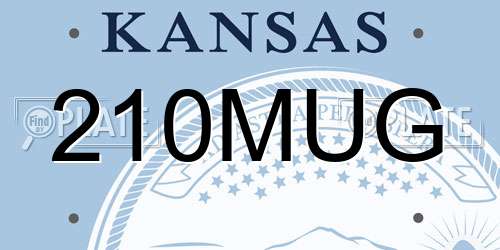 210MUG Kansas License Plate