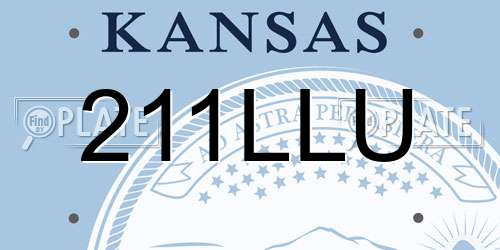 211LLU Kansas License Plate