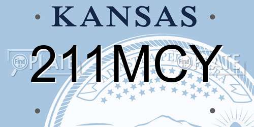 211MCY Kansas License Plate