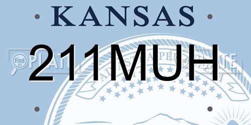 211MUH Kansas License Plate
