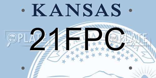21FPC Kansas License Plate