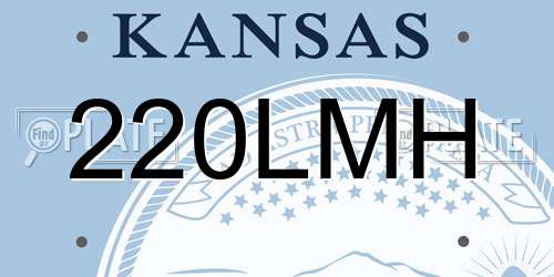 220LMH Kansas License Plate