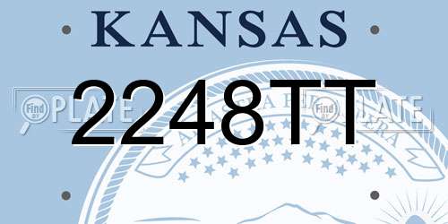 2248TT Kansas License Plate