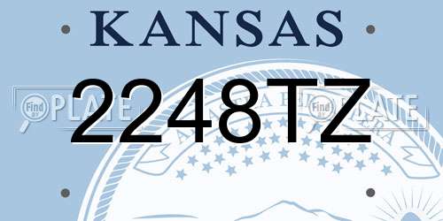 2248TZ Kansas License Plate