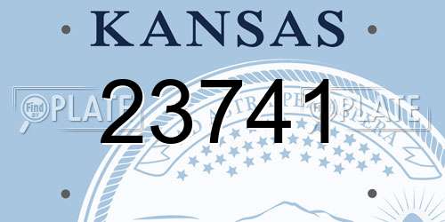 23741 Kansas License Plate