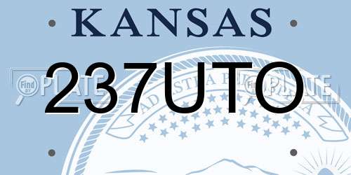 237UTO Kansas License Plate