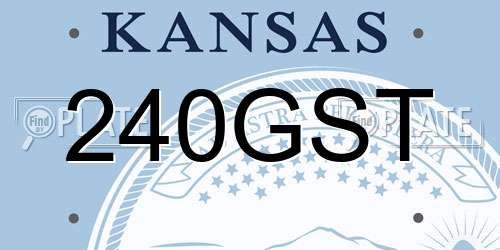 240GST Kansas License Plate