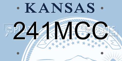 241MCC Kansas License Plate
