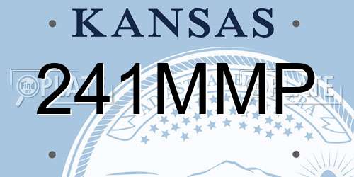241MMP Kansas License Plate