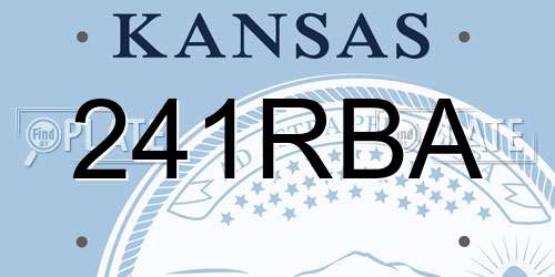 241RBA Kansas License Plate