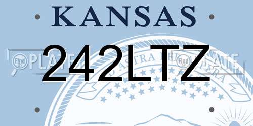 242LTZ Kansas License Plate