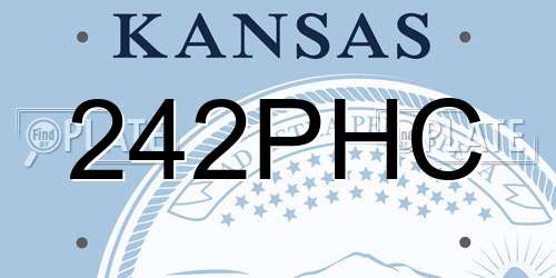 242PHC Kansas License Plate