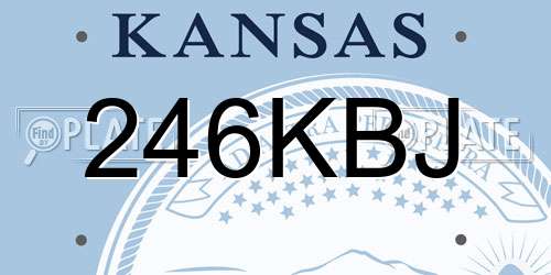 246KBJ Kansas License Plate