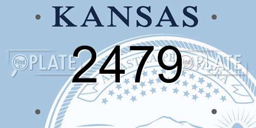 2479 Kansas License Plate