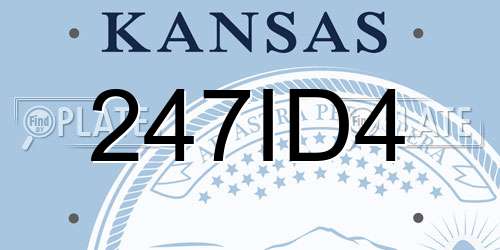 247ID4 Kansas License Plate
