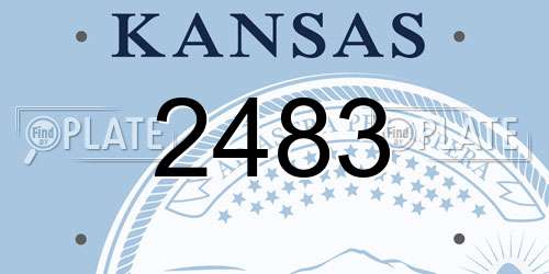 2483 Kansas License Plate