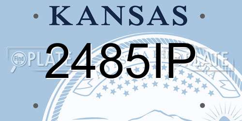 2485IP Kansas License Plate