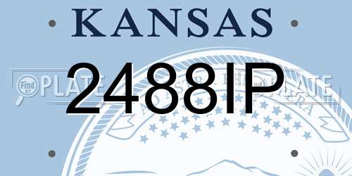 2488IP Kansas License Plate