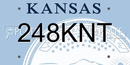 248KNT Kansas License Plate