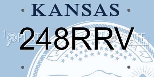 248RRV Kansas License Plate