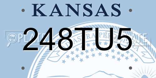 248TU5 Kansas License Plate