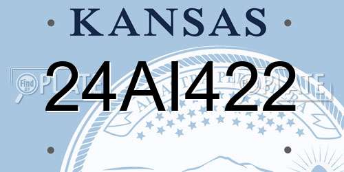 24AI422 Kansas License Plate