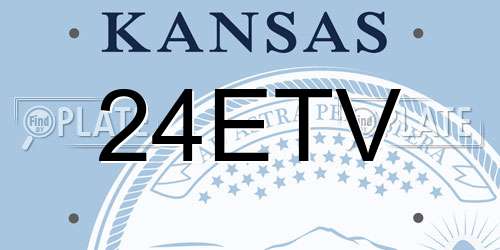 24ETV Kansas License Plate