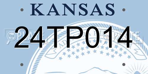 24TP014 Kansas License Plate