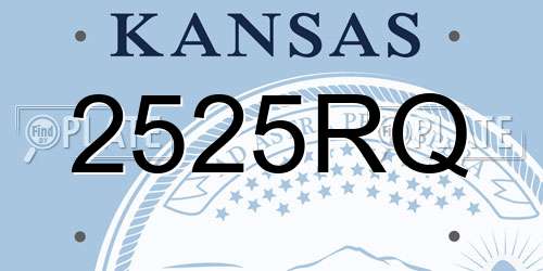 2525RQ Kansas License Plate
