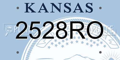 2528RO Kansas License Plate
