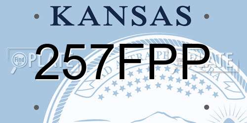 257FPP Kansas License Plate
