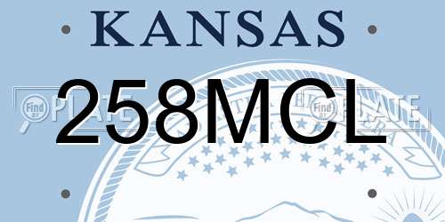 258MCL Kansas License Plate