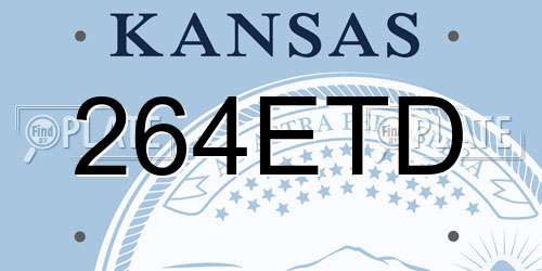 264ETD Kansas License Plate