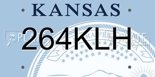 264KLH Kansas License Plate