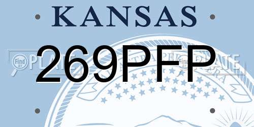 269PFP Kansas License Plate