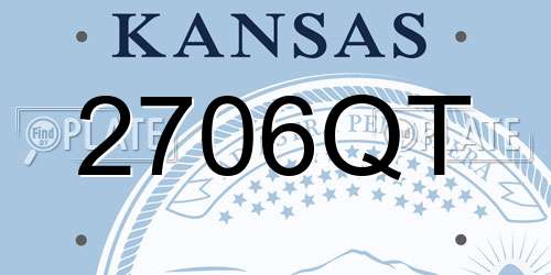 2706QT Kansas License Plate