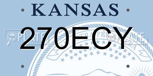 270ECY Kansas License Plate