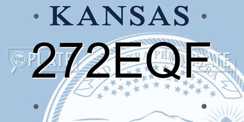 272EQF Kansas License Plate