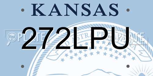 272LPU Kansas License Plate