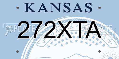 272XTA Kansas License Plate