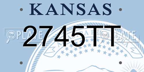 2745TT Kansas License Plate