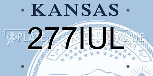 277IUL Kansas License Plate