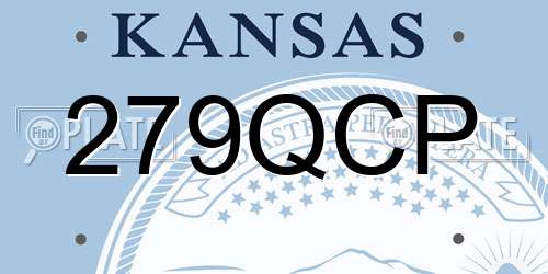279QCP Kansas License Plate