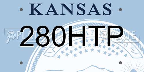 280HTP Kansas License Plate