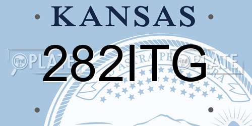 282ITG Kansas License Plate