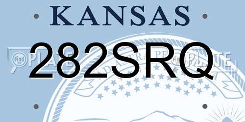 282SRQ Kansas License Plate
