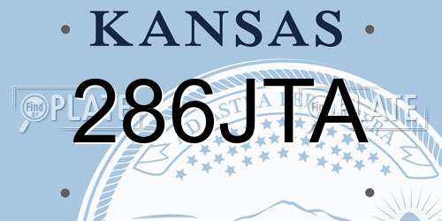 286JTA Kansas License Plate