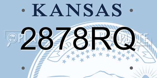 2878RQ Kansas License Plate