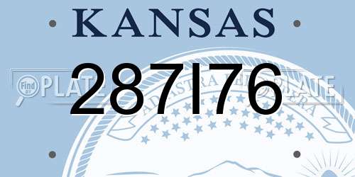 287I76 Kansas License Plate