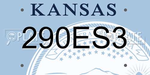 290ES3 Kansas License Plate